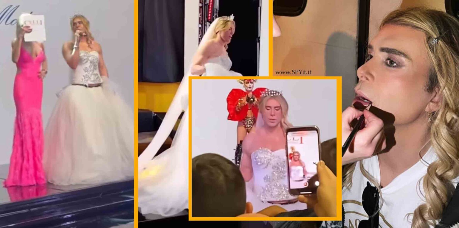 Giacomo Urtis Sfila Vestito Da Sposa Dedicato Agli Uomini Sposati Con